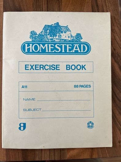 Vintage Homestead Excercise Copybook
