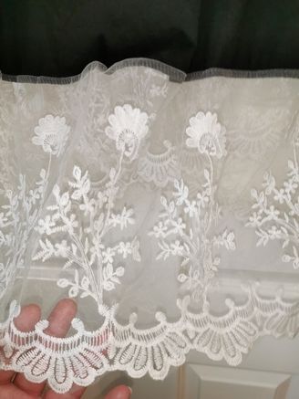 Unique Tunic Dress with White Lace Trim size 18