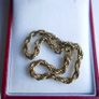 Vintage Gold Plated Twisted Rope Chain Bracelet length 7,5" Image 6