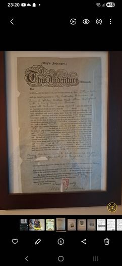 Vintage work contract