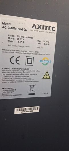 Solar pv panels