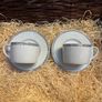 Royal Doulton Platinum 8-ounce Tea /Coffee Cup and Saucer SET OF  2 Image 3