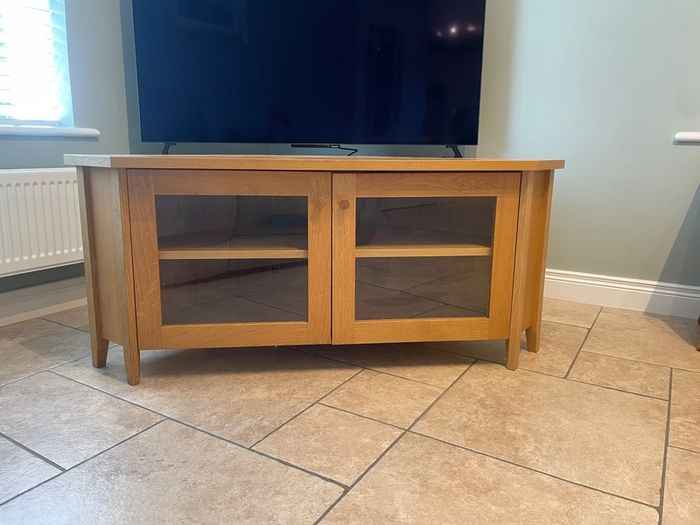 Solid Oak TV Cabinet