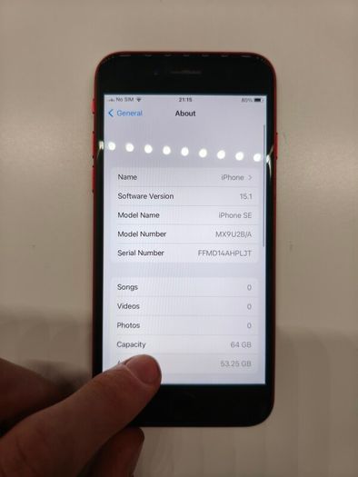 iPhone SE 2020 64GB - RARE iOS 15 (Vodafone / Clear Mobile Locked)
