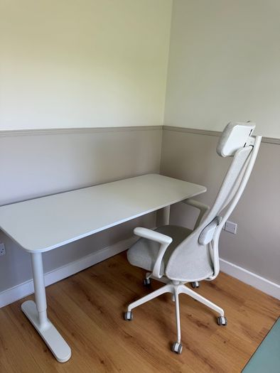 Ikea desk and chair Collection Only Greystones
