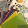 fabric from fabric books and colour cards Image 5