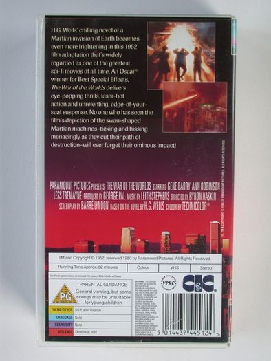 The War of the Worlds - The Original Invasion - VHS