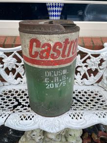 Large Vintage Castro Oil Drum