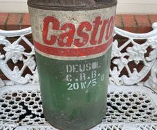 Large Vintage Castro Oil Drum