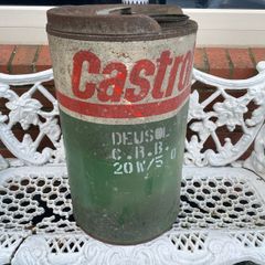 Large Vintage Castro Oil Drum