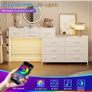 170cm Chest of Drawers with Charging Station and LED Light Image 4