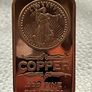 1avdp oz Fine 999 Copper Bullion Liberty Bar.(L) Image 2