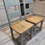 Solid wood grey dining chairs Image 8