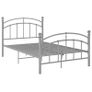 Bed Frame Grey Metal 120x200 cm Image 7