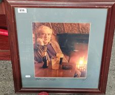 Framed Photo - Man in Bar