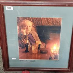 Framed Photo - Man in Bar