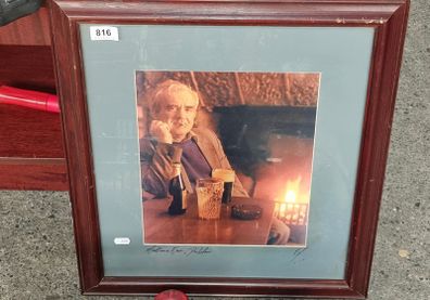 Framed Photo - Man in Bar