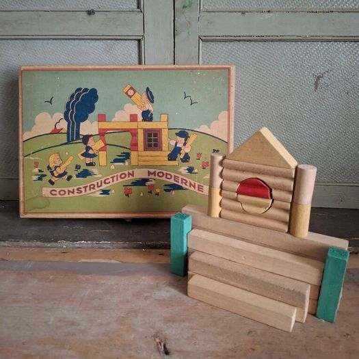 1950's French Building Blocks