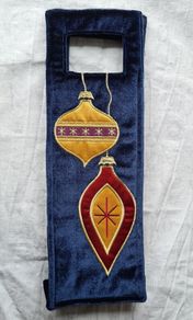 Velvet wine gift bag