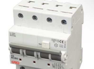 32A RCBO C Characteristic 3P+N 30mA Type A GARO