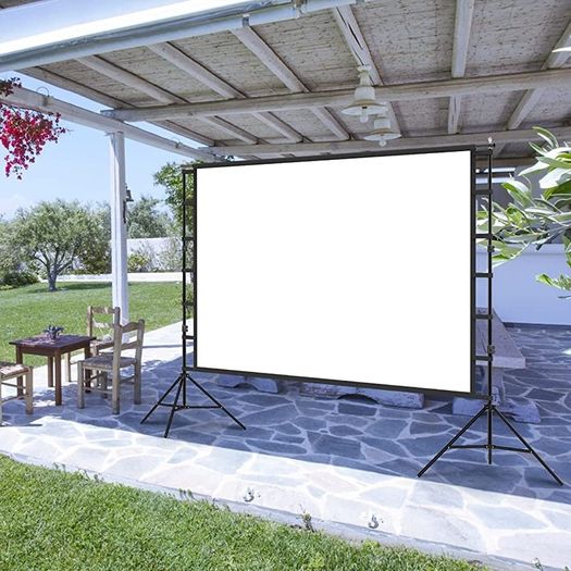 Projector Screen with Stand, 120 inch 16:9 for Home Theater, Outdoor Indoor Party, Backyard Cinema (FREE POSTAGE)