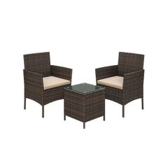 Garden furniture set made of PE polyrattan