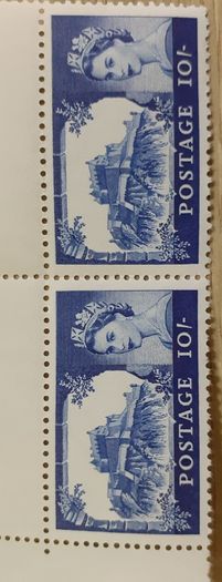 Sheets of Vintage UK Postage Stamps
