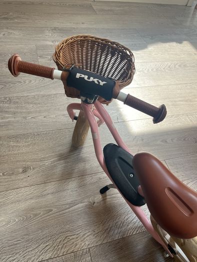 Puky balance bike with basket