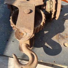 Another Beautiful Large Heavy Antique Iron Pulley