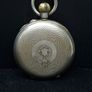 Antique pocket watch, 935 silver case, moonphase calendar, working Image 2