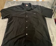 Oakley XXL Black Button-Up Shirt - Short Sleeve - Skater - Y2K