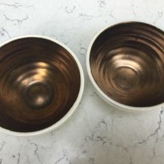 2 M & S Bronzed Nibble Bowls