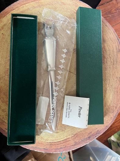 Kirk Steiff Pewter Letter Opener New in Box Eagle Design
