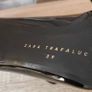 ZARA black patent lace up stiletto ankle boots, size 6 Image 8
