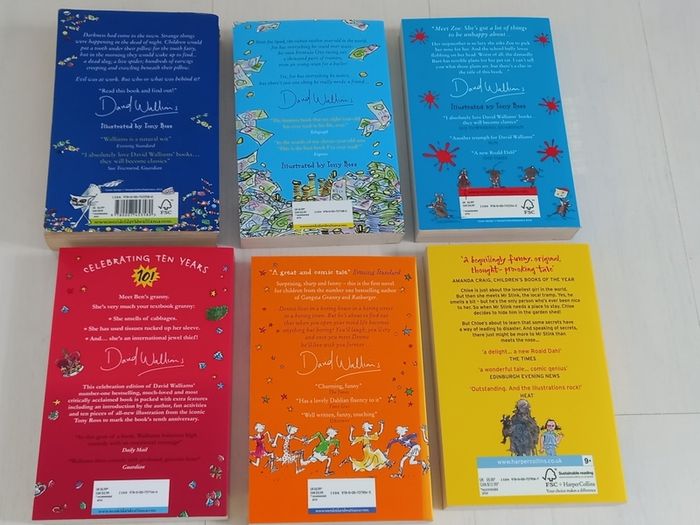 David Walliams books.