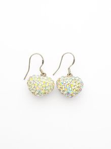 Glass Crystal Rainbow Sterling Silver Earrings