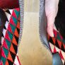 Cristina Firenze silver leather wedges 37.5 Image 5