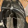 Elegant Black & Silver Table Lamp Image 6