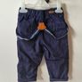 Baby boy navy chinos with braces Image 2