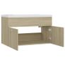 Sink Cabinet with Built-in Basin Sonoma Oak Chipboard Image 10