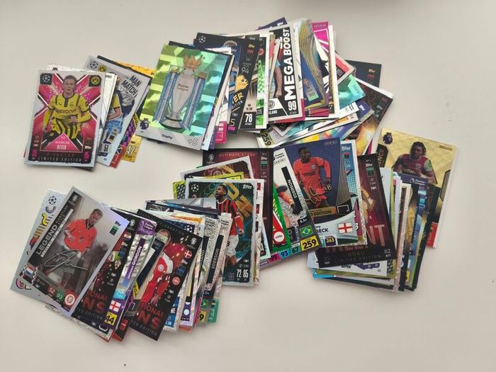 101 Rare Match Attax and Panini Football Cards