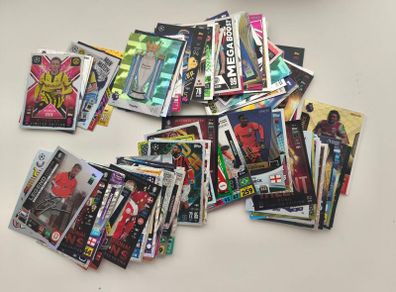 101 Rare Match Attax and Panini Football Cards