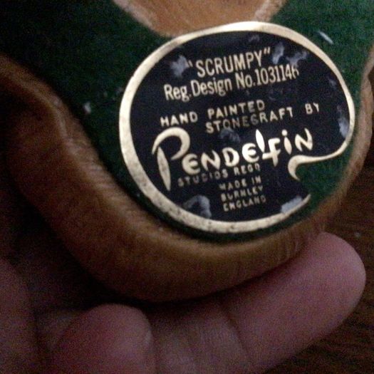 Vintage Stonecraft Pendelfin rabbit ornament Scrumpy