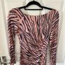 L.K Bennett Animal Print Pink Dress UK10 Image 2