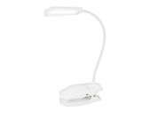 New Stylish Modern White LED Rechargeable Night Desk Clip Light Lamp EU UK #965