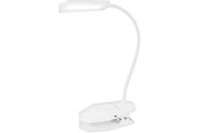 New Stylish Modern White LED Rechargeable Night Desk Clip Light Lamp EU UK #965