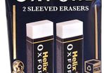 Oxford Twin Pack of Erasers, Oxford Blue, Large