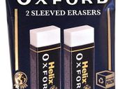 Oxford Twin Pack of Erasers, Oxford Blue, Large