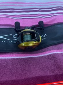 Kinetic hellcat lh bait caster