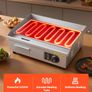 Commercial Electric Griddle, 535 x 300 mm, 3200W, 50-300C Adjustable Temp Control, Stainless Steel Body Image 3